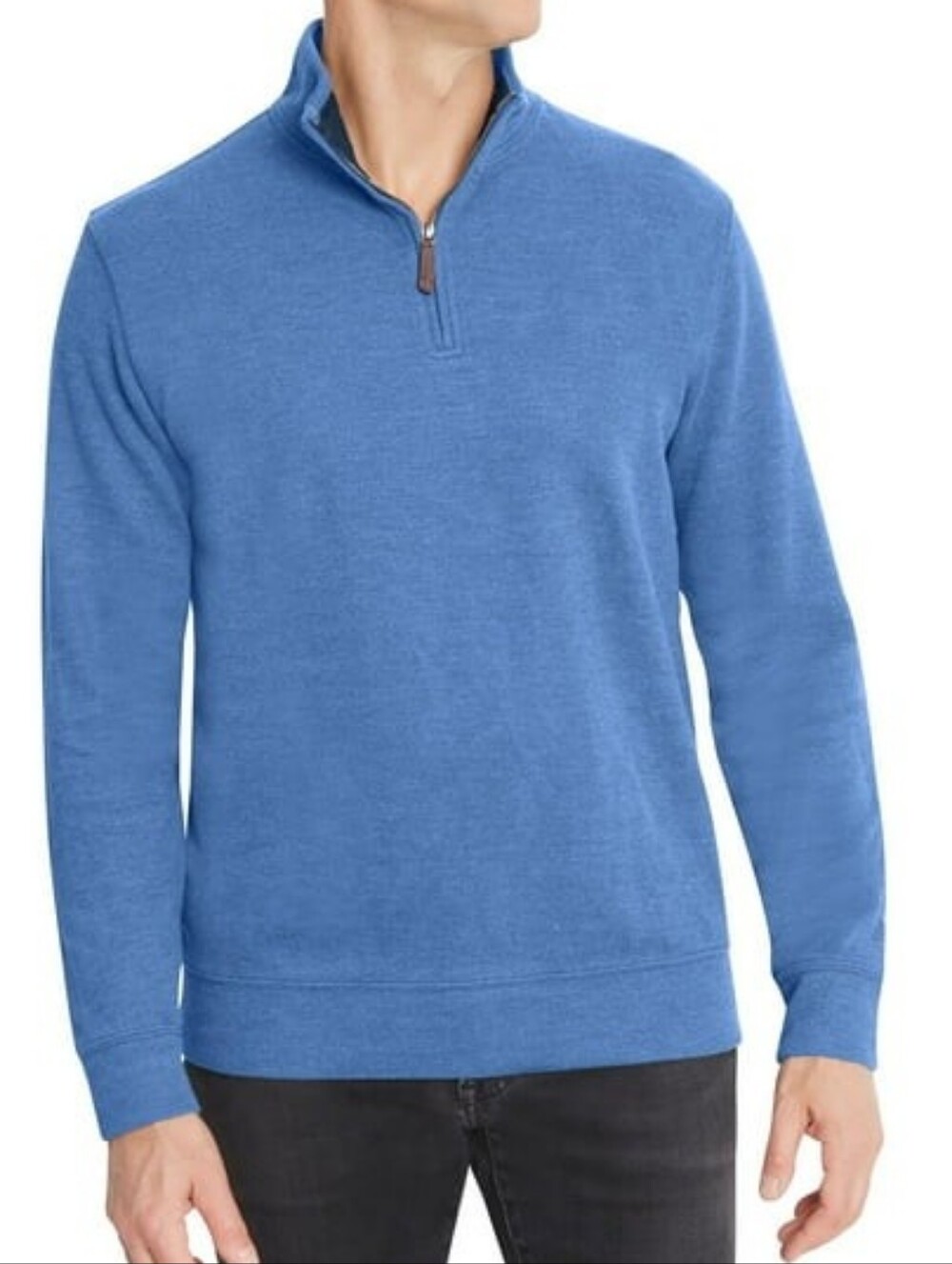 NEW With Tag Lands' End Men's Bedford Rib Quarter Zip Pullover Sweater Sz Sm NWT